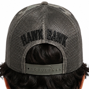หมวกแก๊ปแบบ Trucker สำหรับทุกเพศ ปรับขนาดได้ คุณภาพพรีเมียม ปักลายตามสั่ง ระบายอากาศได้ดี กันน้ำ 6 แผง เหมาะสำหรับการเดินทาง รับผลิตแบบ OEM - Product Image 6