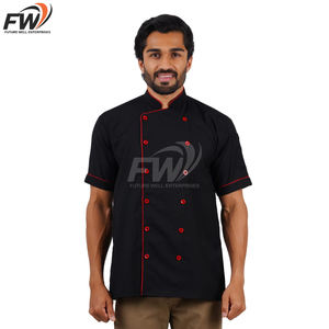 Conjunto de Chaqueta y Gorro de Chef Personalizado de Secado Rápido, Diseño Más Popular de Odm, para Venta al Por Mayor - Product Image 6