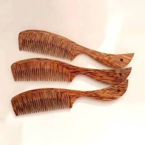Vietnam Natural <b>Coconut</b> Wood <b>Hair</b> Comb Reusable Wooden Grooming Accessory for International Wholesale - Product Image 3