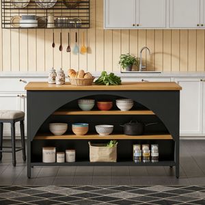 Mobiletto da Cucina per Organizzazione e Presentazione, Isola Cucina dal Design Elegante - Product Image 4