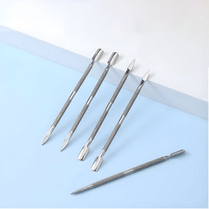 Premium Stainless Steel <b>Nail</b> Cuticle Pusher <b>Tool</b> for Professional Manicure <b>Nail</b> Grooming and Cuticle Care - Product Image 1