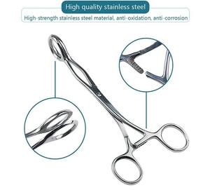 Pinzas Médicas para Lengua, de Acero Inoxidable, Depresor, Instrumento Quirúrgico Abierto, Uso Veterinario para Gatos, Perros, Caballos, de Dentavex - Product Image 3