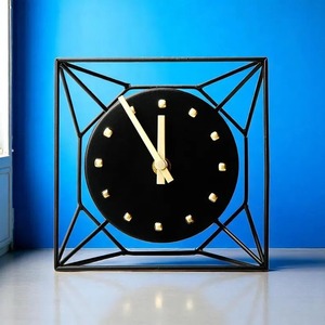 Reloj de Escritorio Analógico de Interior, Clásico, Retro, Antiguo, Tradicional, Elegante, con Movimiento de Cuarzo, Función de Snooze, Metálico - Product Image 2