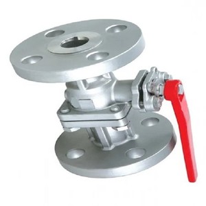 Vanne à boisseau sphérique manuelle à bride en acier inoxydable CF8M 150cl SS316, 2 pièces, à passage plein, avec fixations/poignée, F/E 1/2 pouce - Product Image 3