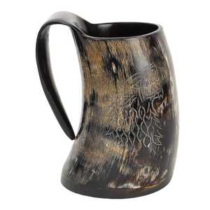 Taza de Cuerno de Buey Hecha a Mano con Base de Madera, Estilo Animal Africano, de la Mejor Calidad para Bares y Hoteles - Product Image 4