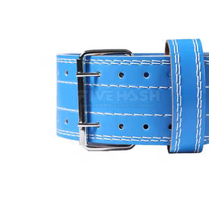 Ceinture en cuir à double boucle pour haltérophilie, entraînement de force en salle de sport, soutien du dos, musculation - Product Image 3