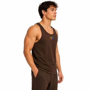 El estilo moderno aporta comodidad mediante una camiseta sin mangas transpirable para hombre con movimiento flexible para actividades al aire libre y rutinas diarias. - Product Image 4