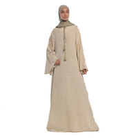 Robe Abaya Musulmane Modeste Grande Taille Couleur Unie Décontractée pour Femme – Vente en Gros OEM