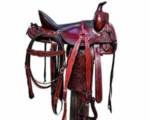 Selle Western Confortable à Assise Profonde en Cuir de Veau Premium, Ensemble Complet, Couleur Personnalisable, Haute Qualité au Meilleur Prix - Product Image 5