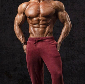 Men's Plus Size Breathable Streetwear Joggers Fitness Pants Skinny Sweatpants Custom Logo Polyester/Cotton <b>Drawstring</b> <b>Trousers</b> - Product Image 4