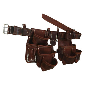 Premium leather <b>tool</b> <b>belt</b> <b>carpenter</b> designed with multiple storage pouches durable hardware secure <b>tool</b> holder in wholesale rate - Product Image 3