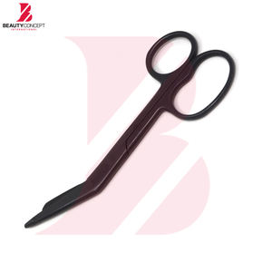 Ciseaux manuels en acier inoxydable de 5,5 pouces pour pansements, bleus, réutilisables, à bout arrondi, autoclavables, pour premiers secours et chirurgie - Product Image 5