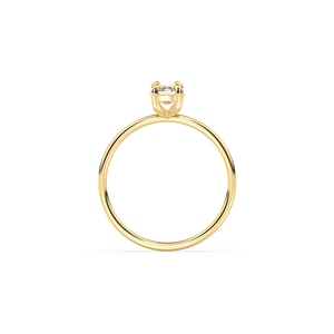Bagues de fiançailles et de mariage REYES Fine Jewelry Luxury en or massif 14 carats avec diamant de laboratoire taille coussin 1 carat pour femmes. - Product Image 5