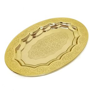 Pure Brass Sustainable Multifunction Thali Set with Engraved Design Pieces Inch Traditional Dinner <b>Plate</b> Set for Dining Serving - Product Image 3