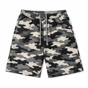 Pantalones Cortos Deportivos de Camuflaje Rosa de Alta Calidad, 100% Algodón, Felpa Francesa, 300GSM, Peso Medio, Fabricación Propia - Product Image 2