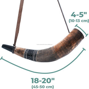 Cuerno de búfalo Taza para beber Cuerno pulido redondo Taza para beber Cuerno natural Taza para beber Viking - Product Image 2