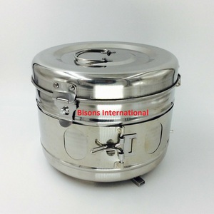 BISONS Vente en gros Boîte de rangement manuelle pour instruments chirurgicaux 30 cm en acier inoxydable, plateau de stérilisation certifié CE - Product Image 3
