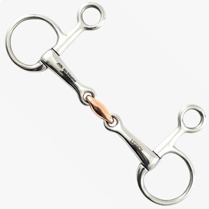 Apto Enterprises - Bocado de caballo de acero inoxidable con anillo suelto y boquilla de cobre de 5.5in/14CM - Product Image 1