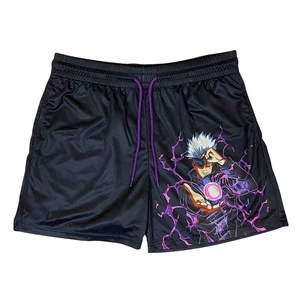 Pantalones Cortos Deportivos de Alta Calidad para Hombre, 100% Algodón, Sublimados, de Secado Rápido, Transpirables, Ecológicos, con Cordón Ajustable, para Gimnasio, Entrenamiento, Anime - Product Image 4