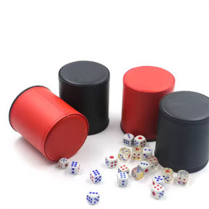 OEM Supply High Quality Cheap Bar Family Entertainment Dice Leather Dice <b>Cup</b> Velvet Holder Professional <b>Shaker</b> <b>Cups</b> - Product Image 4