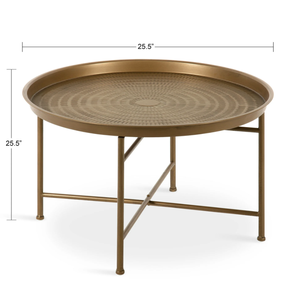 Vintage chapado en oro Simple Durable sólido inteligente mesa auxiliar de café mesa de centro moderno anidamiento muebles de sala de estar nuevo - Product Image 2