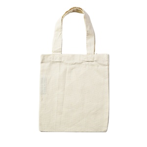 Bolsa de compras de lona lisa de algodón reciclado con logotipo personalizado, bolsas de regalo promocionales con mango estampado de frutas, empaquetadas a granel - Product Image 4