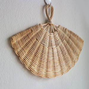 Décoration murale bohème en rotin naturel, éventails tissés à la main, centre de table pour la décoration des murs - Product Image 6