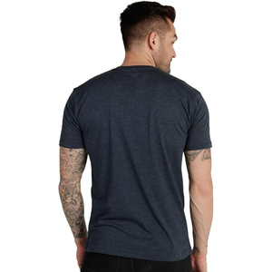 T-shirt col rond en coton épais pour homme, imprimé rétro OVNI et lune, style science-fiction, vente en gros, niche européenne - Product Image 3