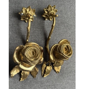 Attache de rideau en forme de feuilles, attache de rideau en métal, attache de rideau de luxe, support de rideau de fenêtre, pour la maison et l'hôtel, en laiton et aluminium - Product Image 5