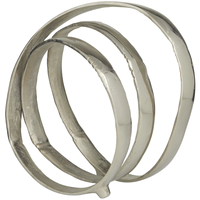 Sculpture de table en métal de luxe, art géométrique abstrait, décoration artisanale, forme circulaire minimaliste, pièce décorative à prix avantageux