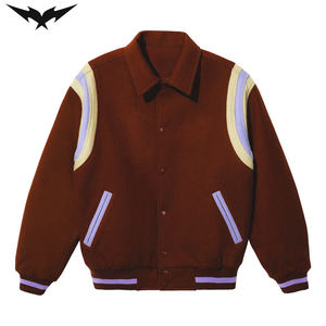 Chaqueta Universitaria de Alta Calidad para Hombre y Mujer, Logotipo Personalizado, Estilo Vintage, Chaqueta Universitaria Personalizada con Letras de Béisbol - Product Image 3