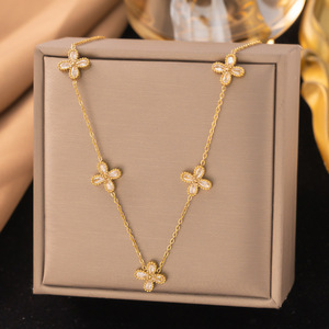 Juego de Collares de Moda con <span class=keywords><strong>Colgante</strong></span> de Acero Inoxidable de Lujo para Regalo Moderno - Product Image 5
