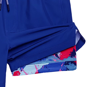 Shorts de sport pour adultes en polyester de haute qualité, confortables, à séchage rapide, pour l'entraînement quotidien, design personnalisé, vente en gros - Product Image 3