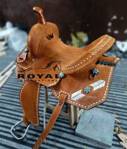 Silla de Montar de Cuero Premium para Carreras de Caballos con Estribos de Aluminio, Tamaños y Colores Personalizados Disponibles, Se Aceptan Pedidos al por Mayor - Product Image 2