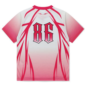 T-shirt sublimé à manches courtes pour homme, séchage rapide, tissu synthétique léger et doux pour la peau, col confortable, idéal pour le sport - Product Image 4