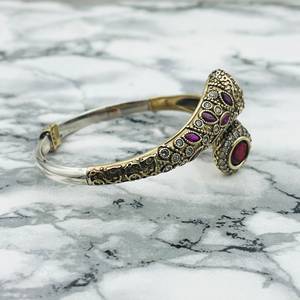 Ottoman Turkish Handmade Silver <b>Ruby</b> <b>Bracelet</b> Vintage Women's Jewelry Bohemian Fashion Jewelry Handmade Bulk Product - Product Image 2