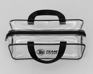 TEAM BUILDER Clear <b>Toiletry</b> <b>Travel</b> <b>Bag</b> Handles Transparent Waterproof Cosmetic Organizer Zipper 401-500ml Capacity Hanging - Product Image 4