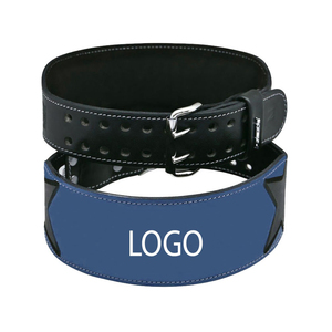OEM Custom Leather Weightlifting Belt with Heavy Duty Steel Buckle, <b>Adjustable</b> Support for Gym, Powerlifting, Deadlift - Product Image 3