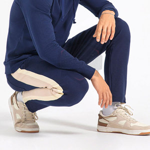 Pantalon de survêtement décontracté pour hommes, taille haute, écologique, respirant, doublure polaire, polyester/coton, avec cordon de serrage – Vente en gros - Product Image 5