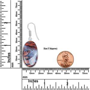 Pendientes Colgantes de Plata con Jaspe Rojo de Múltiples Formas, Estilo Bohemio, Lindos y de Moda, Ideales para Fiestas - ¡Gran Venta 2026! - Product Image 4