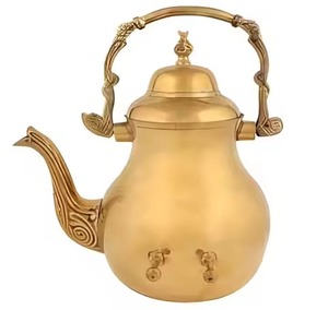 Elegant Metal <b>Tea</b> Coffee Kettle <b>Pot</b> Water Heating Kettle for Home Kitchen Dining Table Use - Product Image 5
