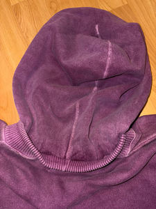 เสื้อฮู้ดดี้ผู้ชายสไตล์วินเทจคุณภาพสูง ผ้าฟอกสีซีดแบบยุค 90 สีชมพูซีด สวมใส่สบายสำหรับทุกคน สตรีทแวร์ - Product Image 3