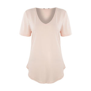 Camiseta de Mujer al por Mayor, con Logotipo Personalizado, Talla Grande, Suave, 100% Algodón - Product Image 3