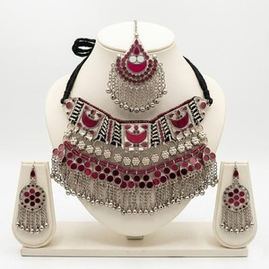 Ensemble de bijoux afghans faits à la main pour femmes, pour mariage et occasions spéciales, fournisseur direct d'usine, ensembles de bijoux pour femmes de style afghan, pour adultes - Product Image 4
