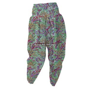 ชุดนอนผ้าฝ้ายพิมพ์ลายดอกไม้สไตล์อินเดียสำหรับผู้หญิงชุดนอนผ้าฝ้ายสำหรับใส่ในฤดูร้อนฤดูหนาวชุดนอนเซ็กซี่เสื้อเชิ้ตและกางเกงอดทน - Product Image 3
