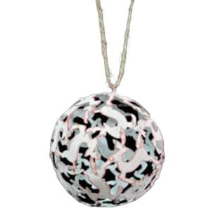 Article décoratif suspendu en fer avec revêtement en poudre blanche fini pour la décoration de la maison et autres décorations de Noël - Product Image 3