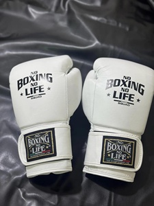 Guantes de Boxeo Personalizados No Boxing No Life, Guantes de Boxeo de Piel de Alta Calidad para Sparring, con Cierre de Velcro - Product Image 1