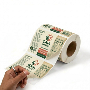 Custom Shape PVC <b>Packaging</b> <b>Labels</b> Waterproof Branding Stickers For Product Containers Boxes And Pouches - Product Image 2
