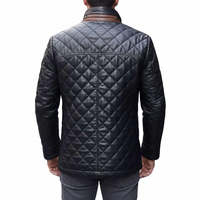 Veste en cuir de mouton matelassée haut de gamme Leathertex, fabriquée à la main, pour homme, taille XS, imperméable, coupe-vent, séchage rapide, style moto, teinte.