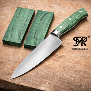 Bloques y escamas de piedra turquesa de alta calidad para la fabricación de cuchillos de chef personalizados - Product Image 2